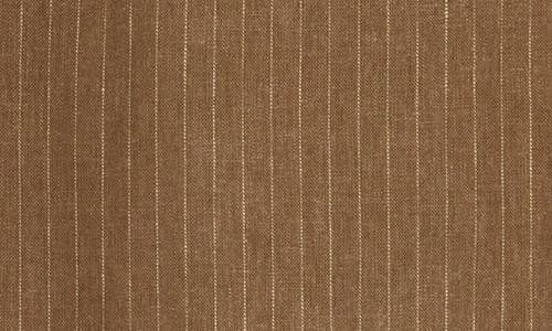 Weworewhat Stripe Linen Blend A-line Muscle Dress In Brown Multi