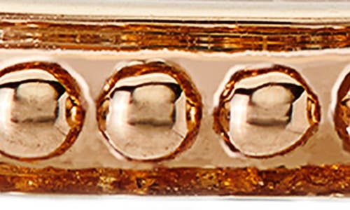 Sethi Couture Channel Bead Band Ring In Rose Gold