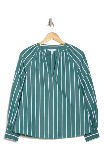 Derek Lam 10 Crosby Malorie Top In Sagebush Green