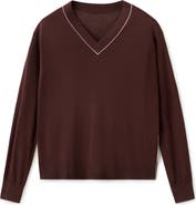 MANGO Bert Jersey V-Neck Sweater