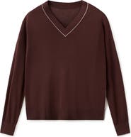 MANGO Bert Jersey V-Neck Sweater