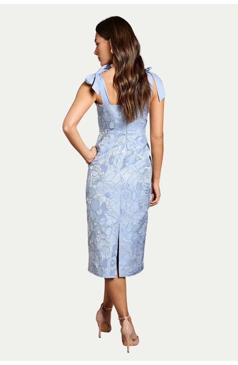Coast Button Detail Pencil Dress, Alternate, color, Blue
