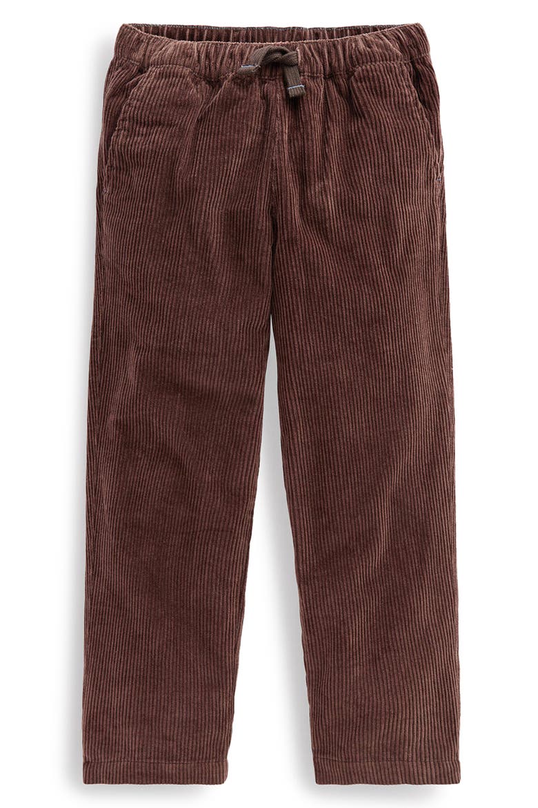 Kids' Cozy Corduroy Straight Leg Pull-On Pants, Main, color, BITTER CHOCOLATE