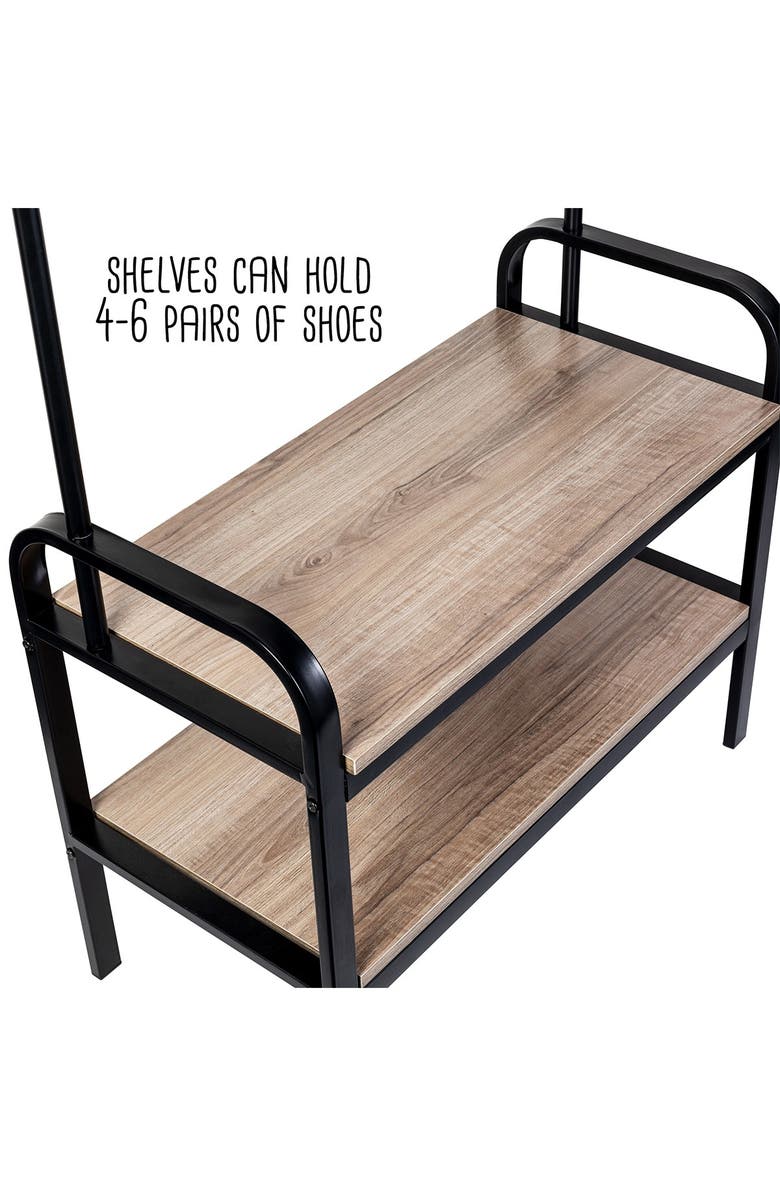 HONEY-CAN-DO Entry Rack & Bench, Alternate, color, 