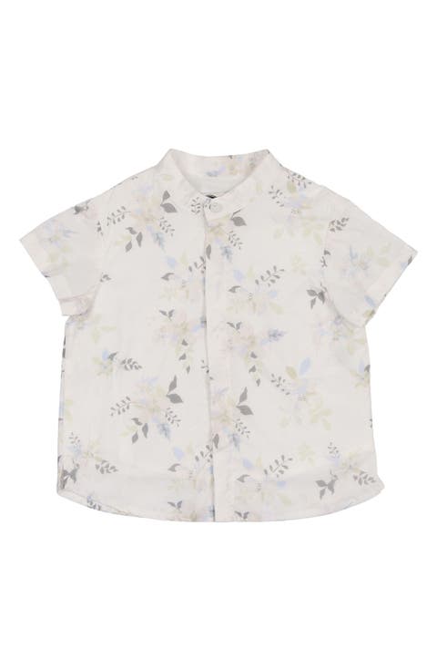 Kids' Pretty Poppies Short Sleeve Button-Up Shirt (Baby & Toddler)