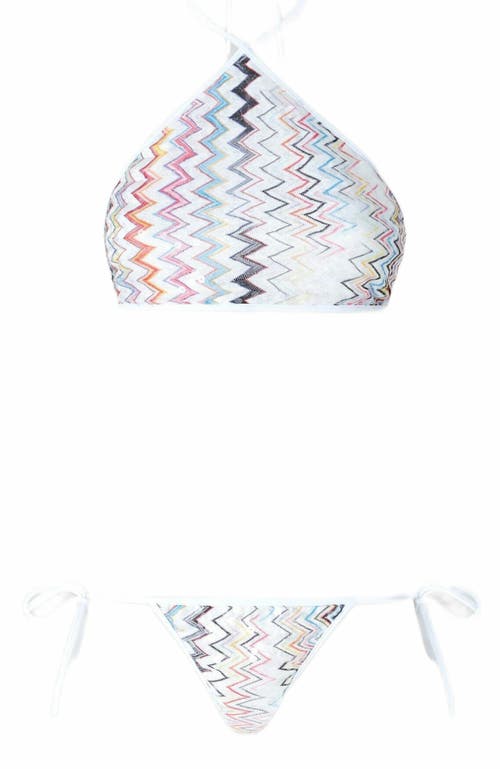 Shop Missoni Bikini With Halter Neck And Sequins