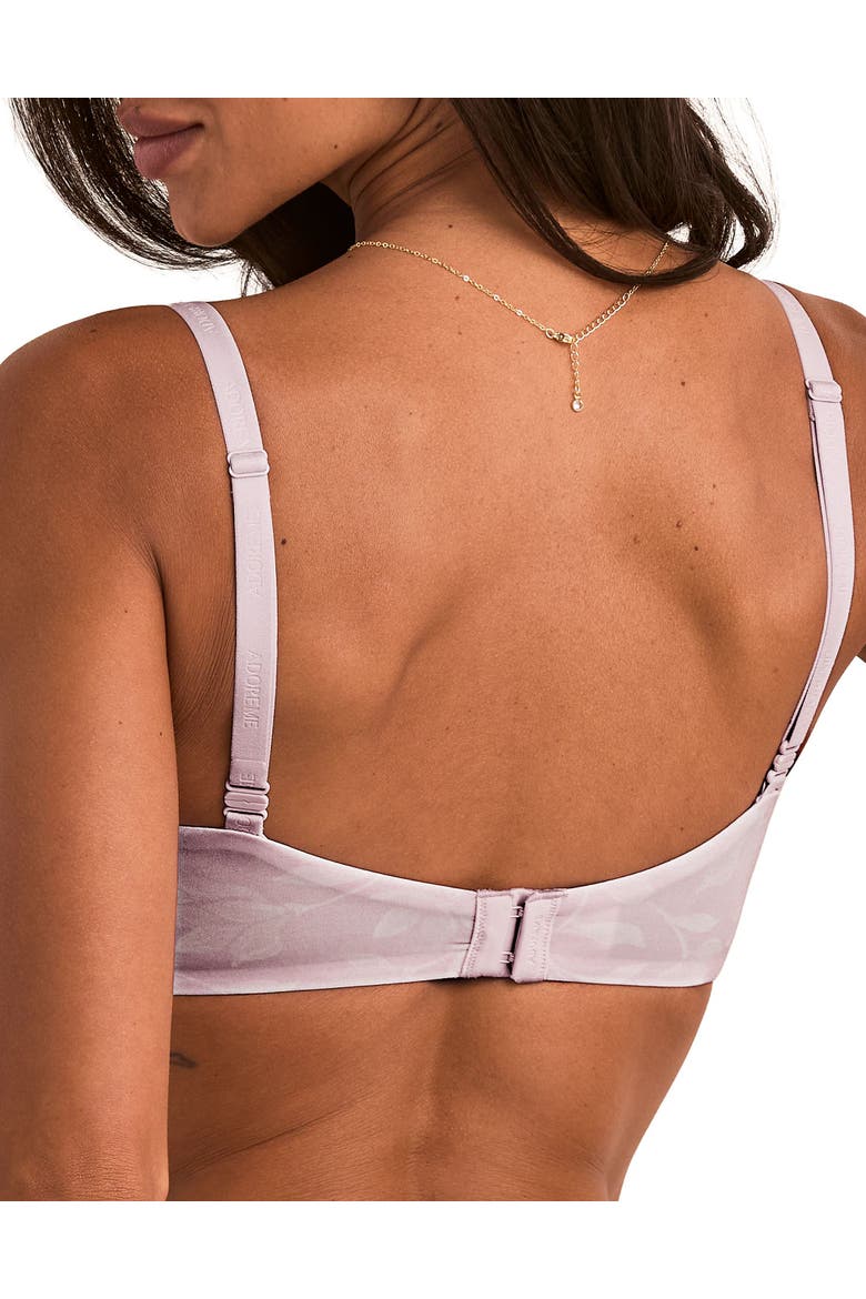 Natalya Push Up Plunge Bra, Alternate, color, Floral pink