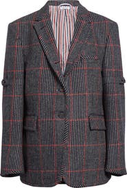 Thom Browne Oversize Hunting Tweed Sport Coat