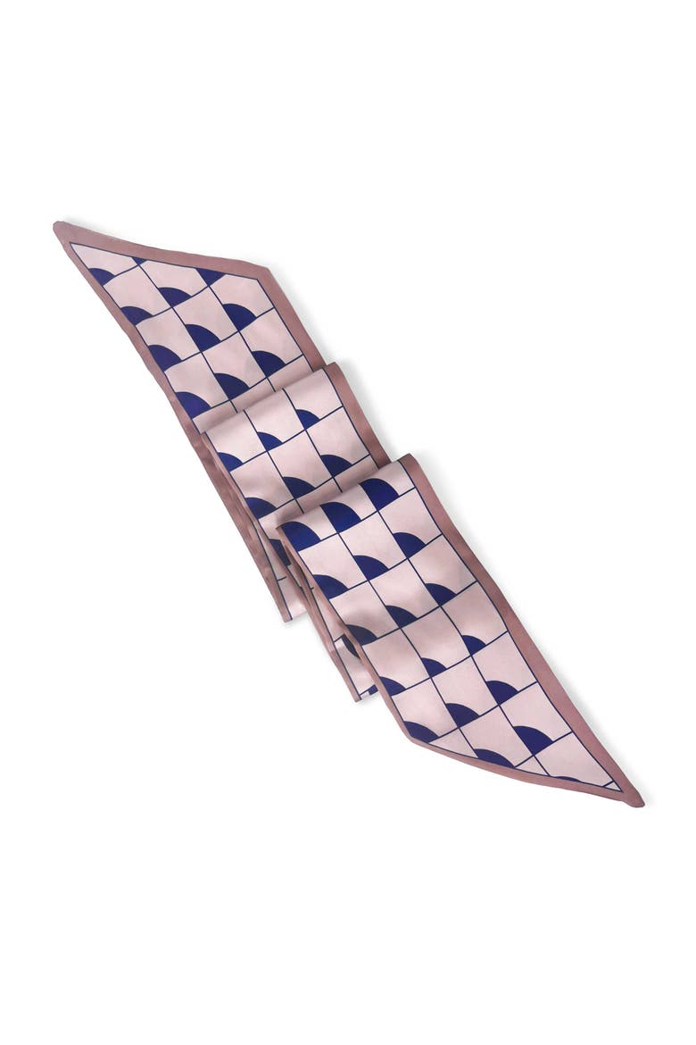 The Sorrento Skinny Scarf, Alternate, color, Pink/Blue