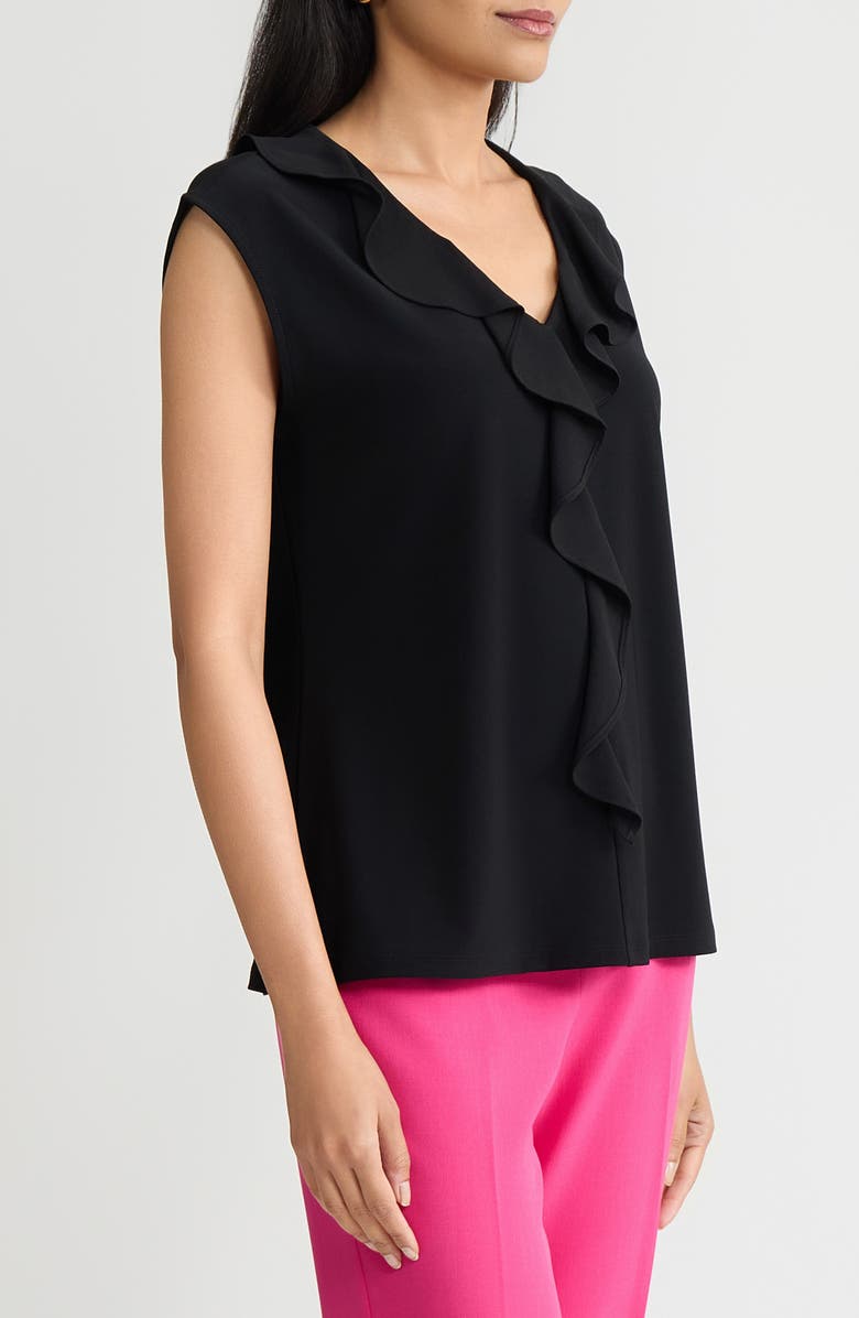 KASPER Ruffle Cap Sleeve Top, Alternate, color, 
