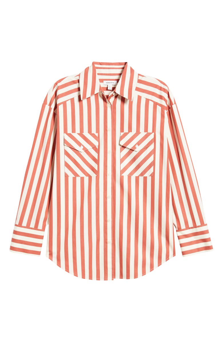 Nordstrom Poplin Button-Up Shirt, Alternate, color, 