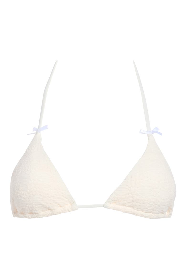 Palm Triangle Bikini Top, Main, color, CLOUD DANCER