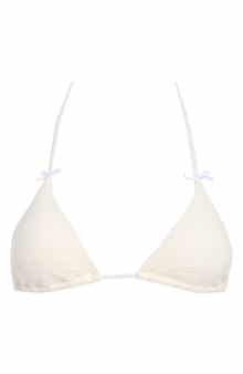 Palm Triangle Bikini Top