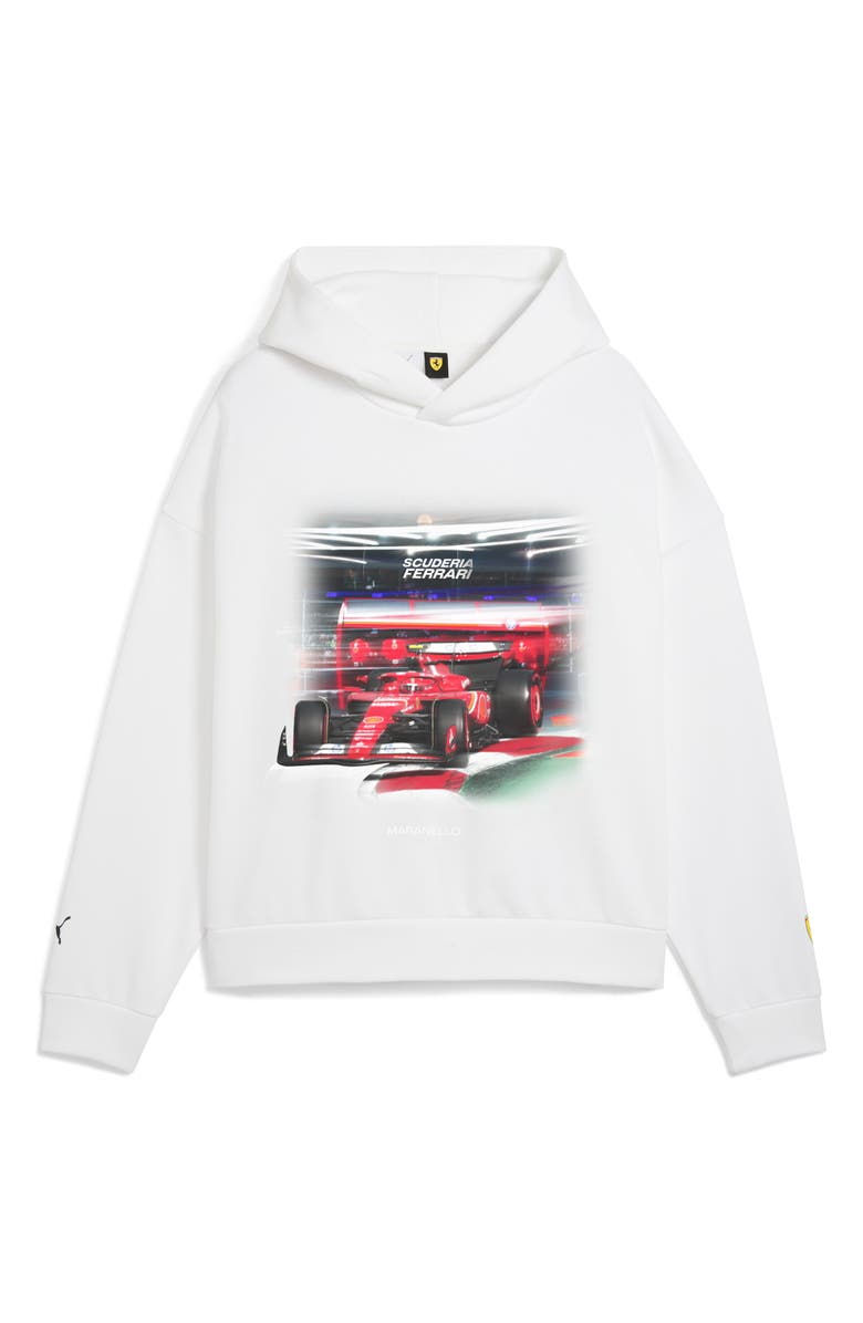 PUMA x Scuderia Ferrari Maranello Pullover Hoodie, Alternate, color, Puma White