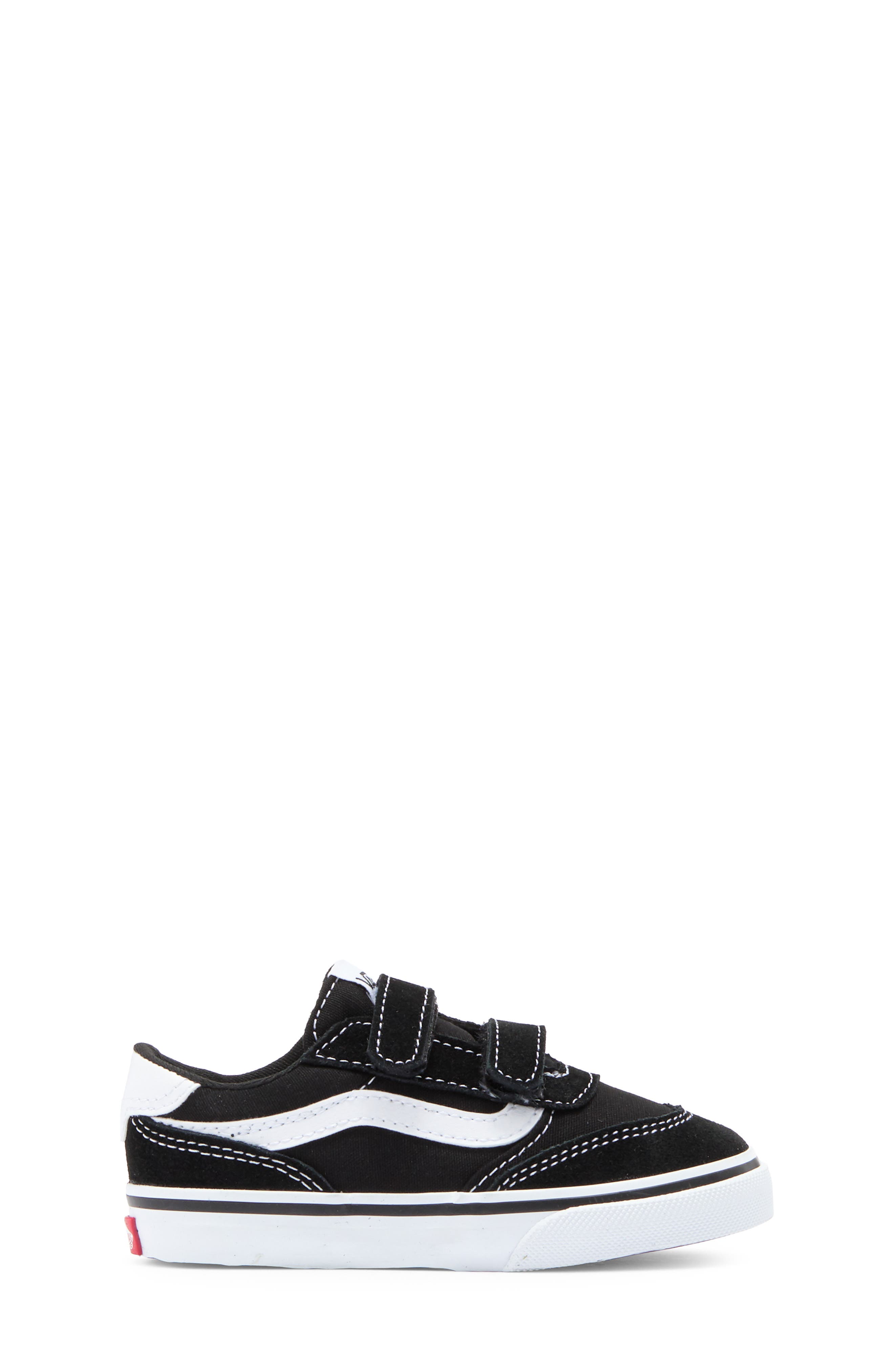 Vans Brooklyn Sneaker, Alternate, color, Suede/ Canvas Black/ White