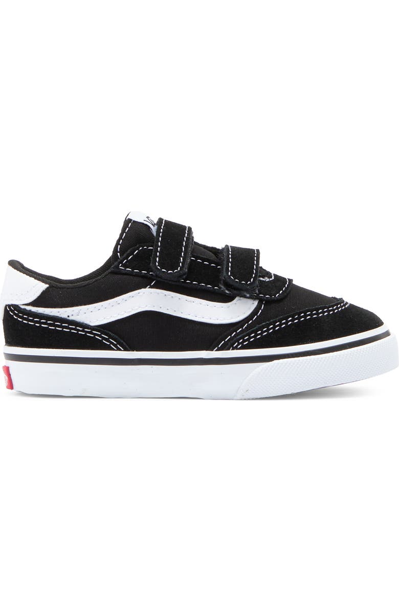 Vans Brooklyn Sneaker, Alternate, color, Suede/ Canvas Black/ White