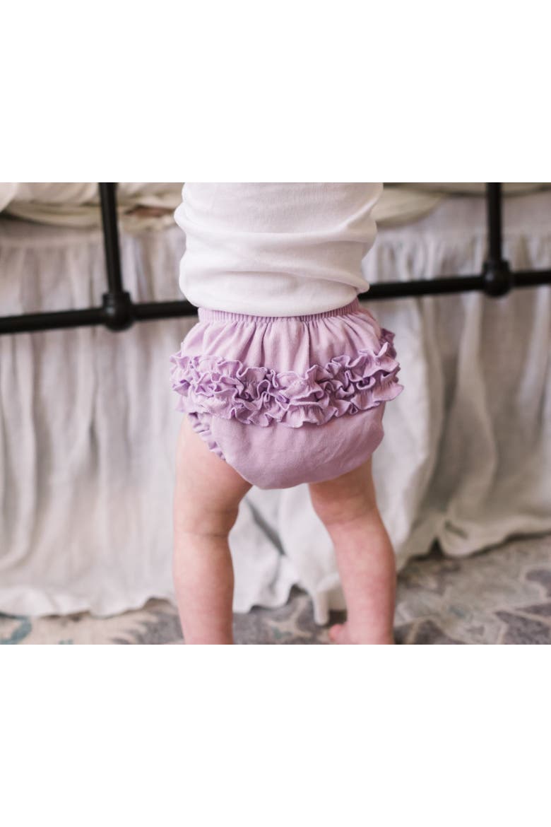 Baby Girls Soft 100% Cotton Ruffle Diaper Cover, Alternate, color, Pink