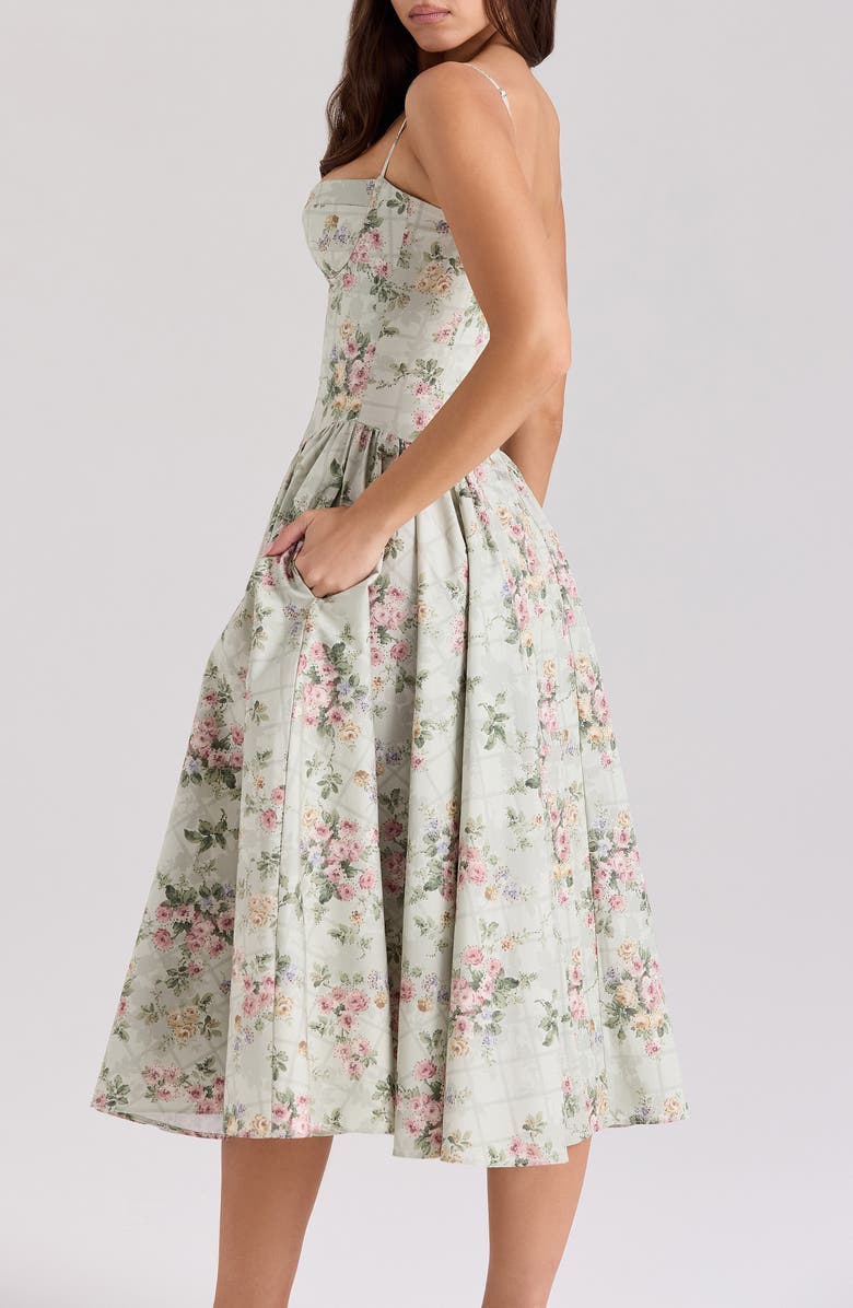 Samaria Corset Fit & Flare Dress