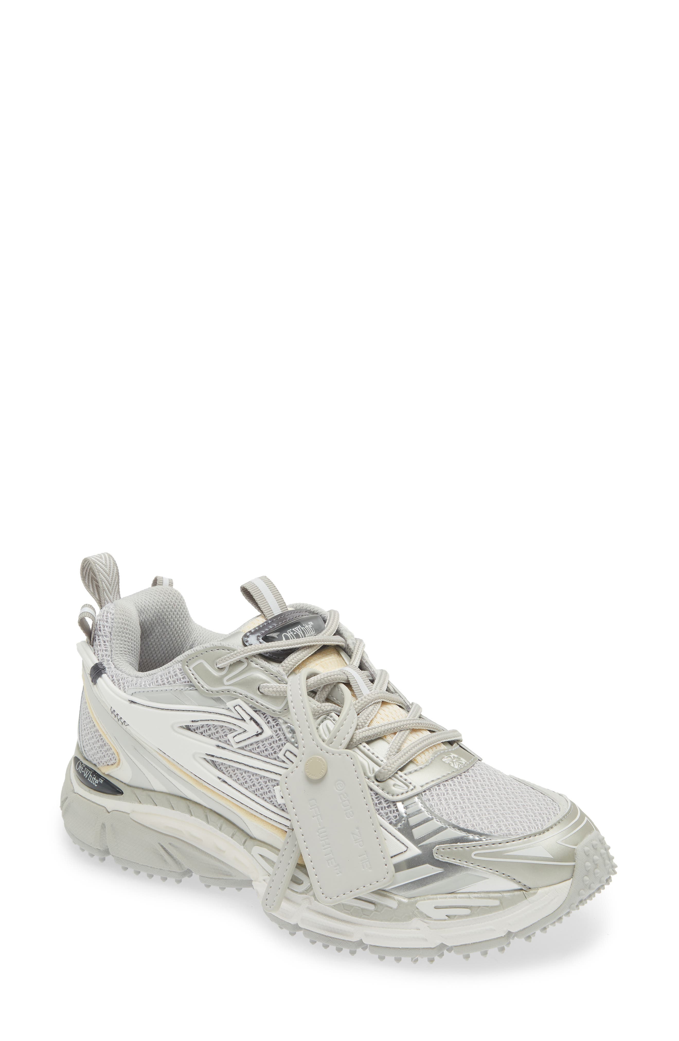 Off-White Out Walking Be Right Back Sneaker, Main, color, Grey-Silver