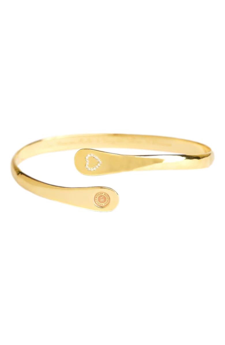 Hollywood Sensation Mother Daughter Bracelet, Engraved Love Between Mother and Daughter Knows No Distance, Main, color, Gold