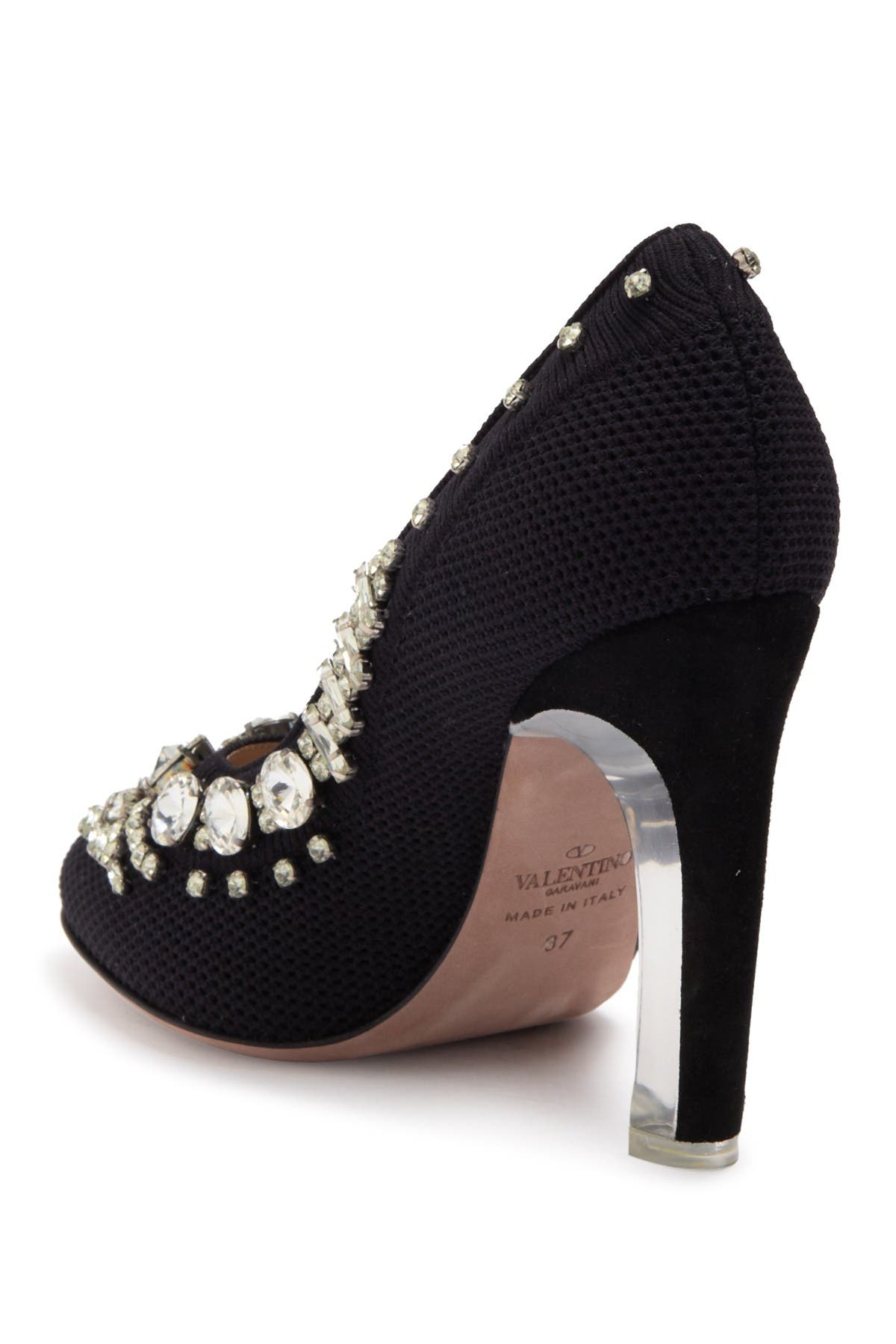 Valentino Garavani Emebllished Pump, Alternate, color, 