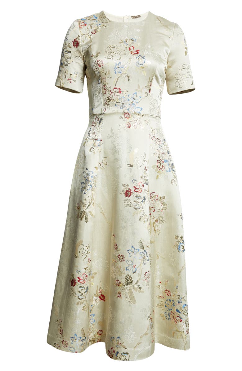 Adam Lippes Eloise Floral Jacquard Dress, Alternate, color, 