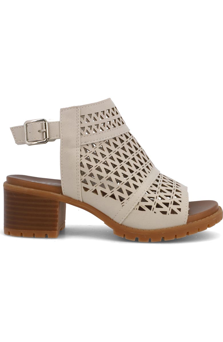 MIA Kids' Mollee Block Heel Sandal, Alternate, color, Off White