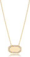 Mazin Jewels Geo Bar Necklace