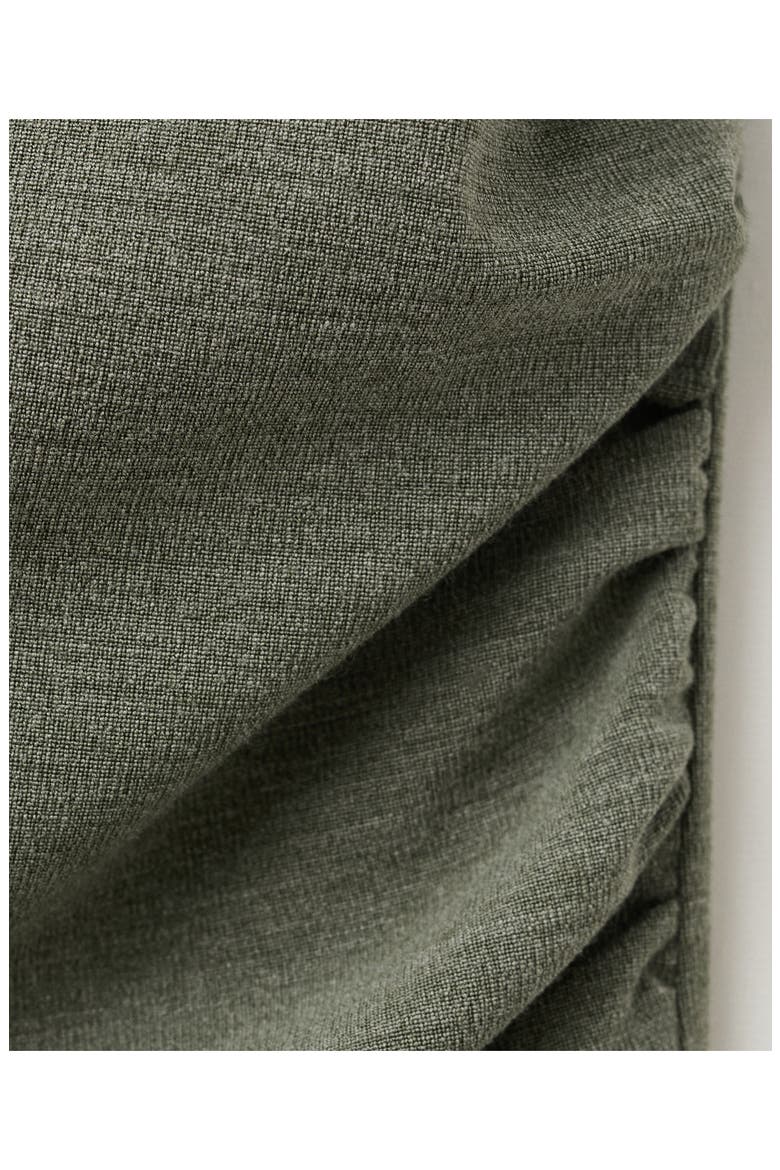 Ruched Sleeveless Midi Dress, Alternate, color, GREEN