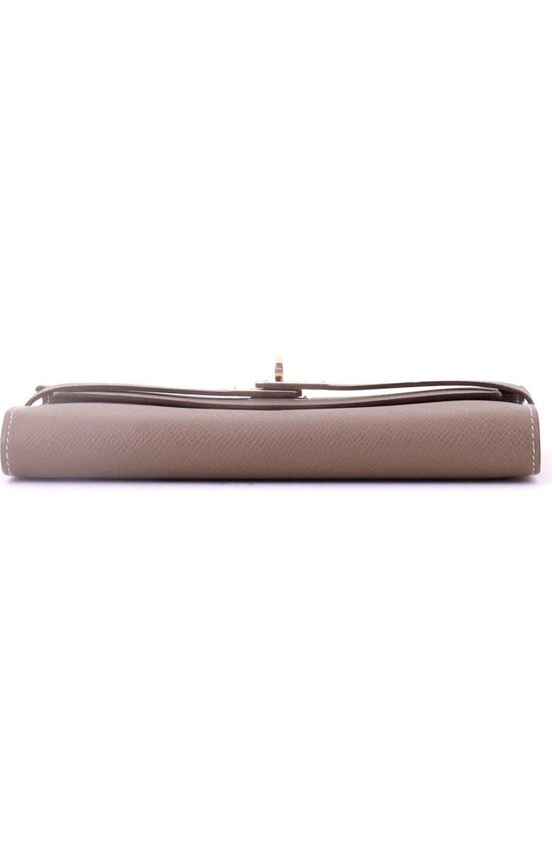 Pre-Owned Hermes Kelly Wallet Epsom Long, Alternate, color, Etoupe