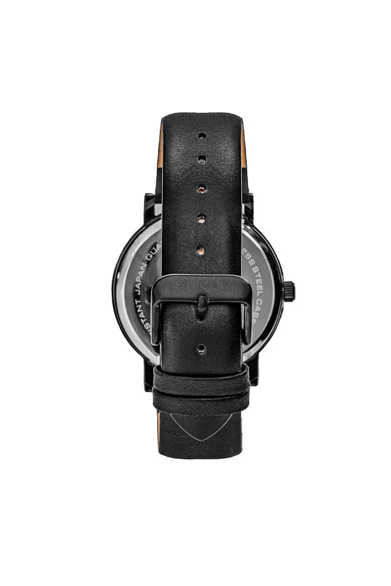 The 7000 Leather-Band Watch, Alternate, color, Black