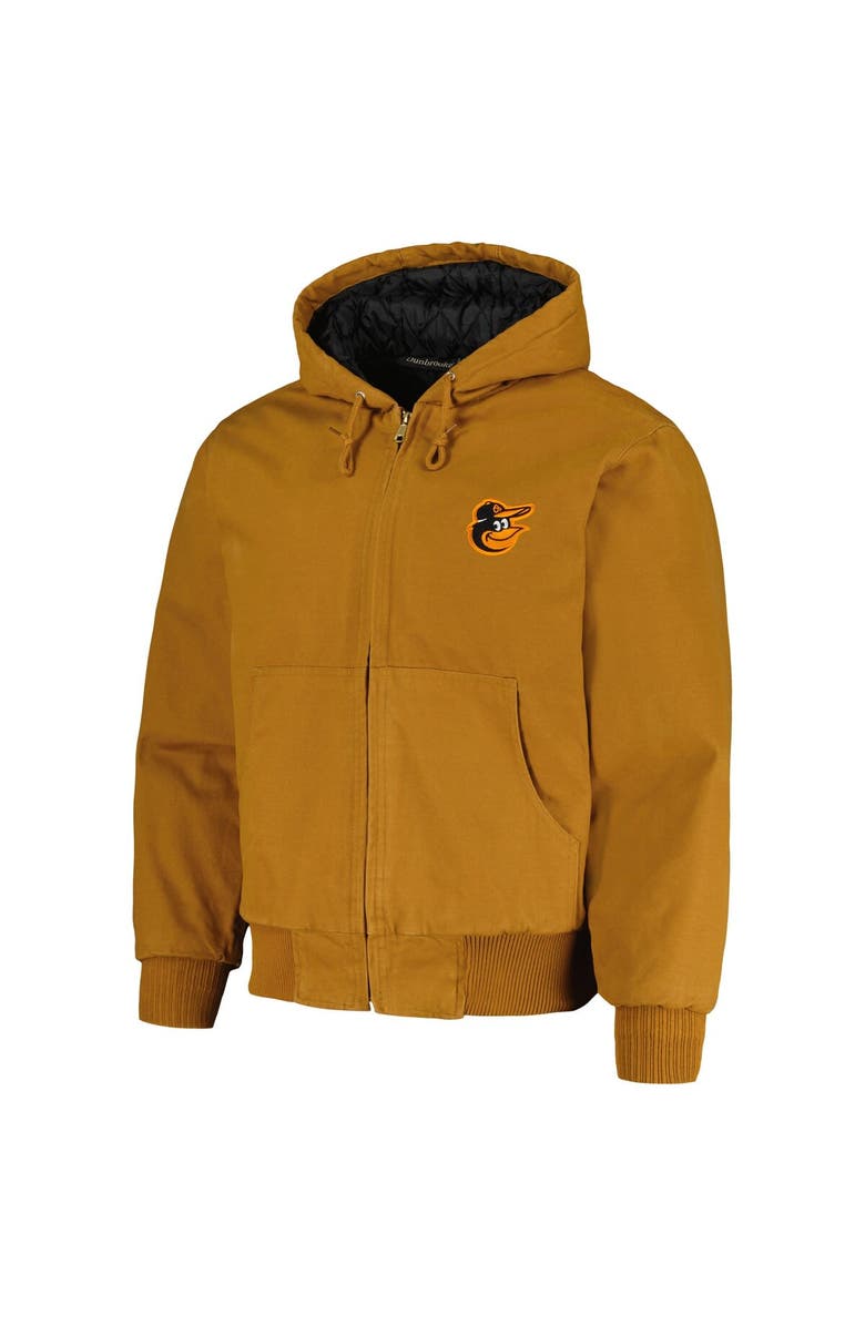 DUNBROOKE Men's Dunbrooke Brown Baltimore Orioles Dakota Work Full-Zip Hoodie Jacket, Alternate, color, Brown