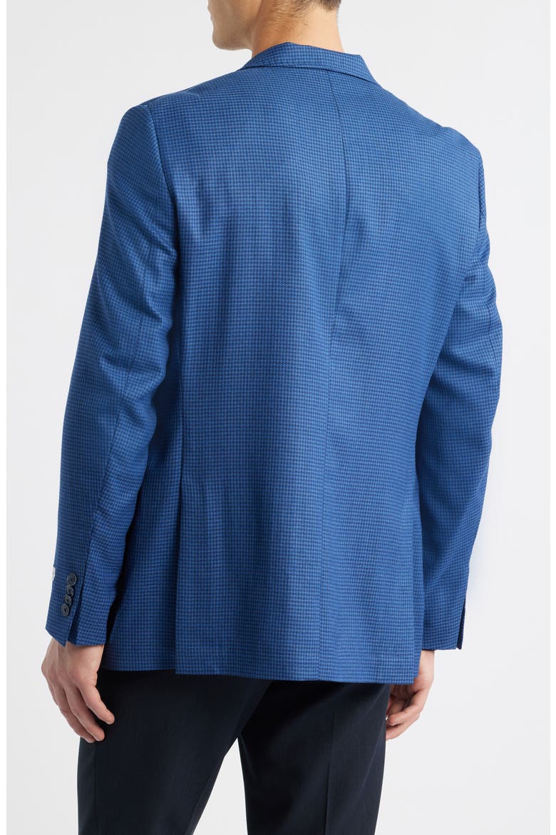 Hyperlight Soft Blue Houndstooth Wool & Silk Sport Coat, Alternate, color, BLUE