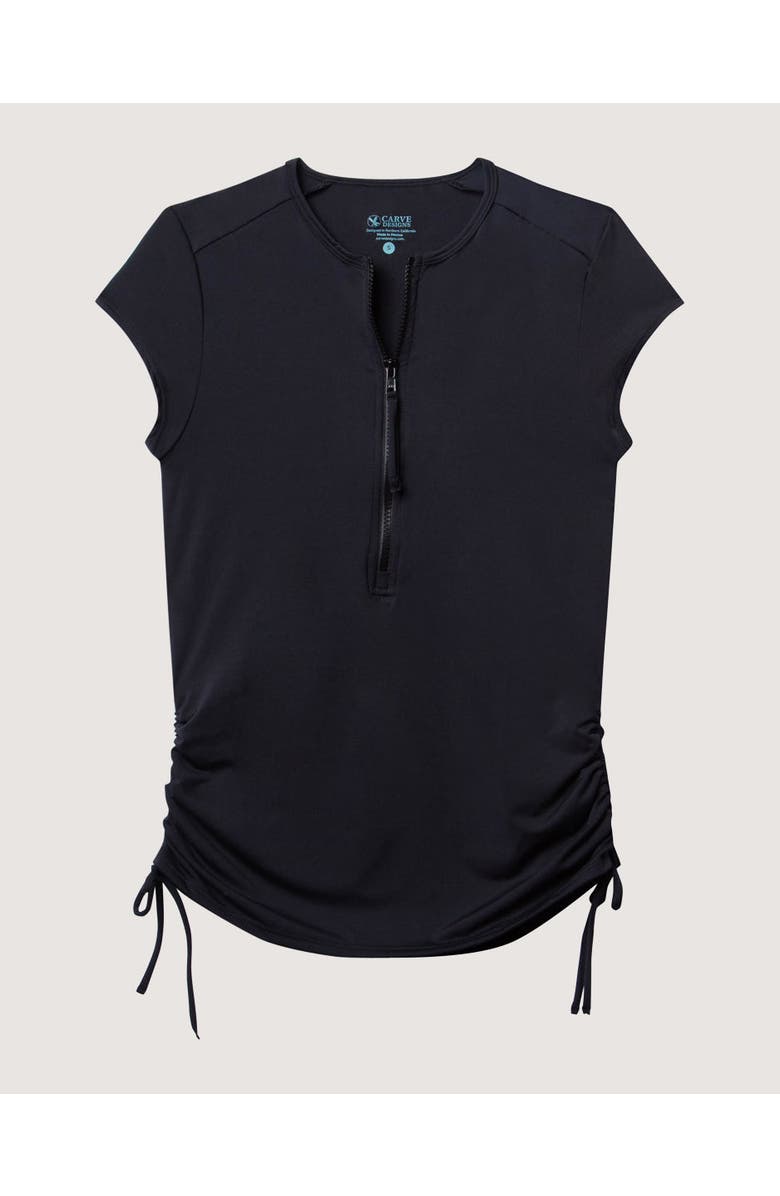 Carve Designs Dawson Rashguard, Alternate, color, Black