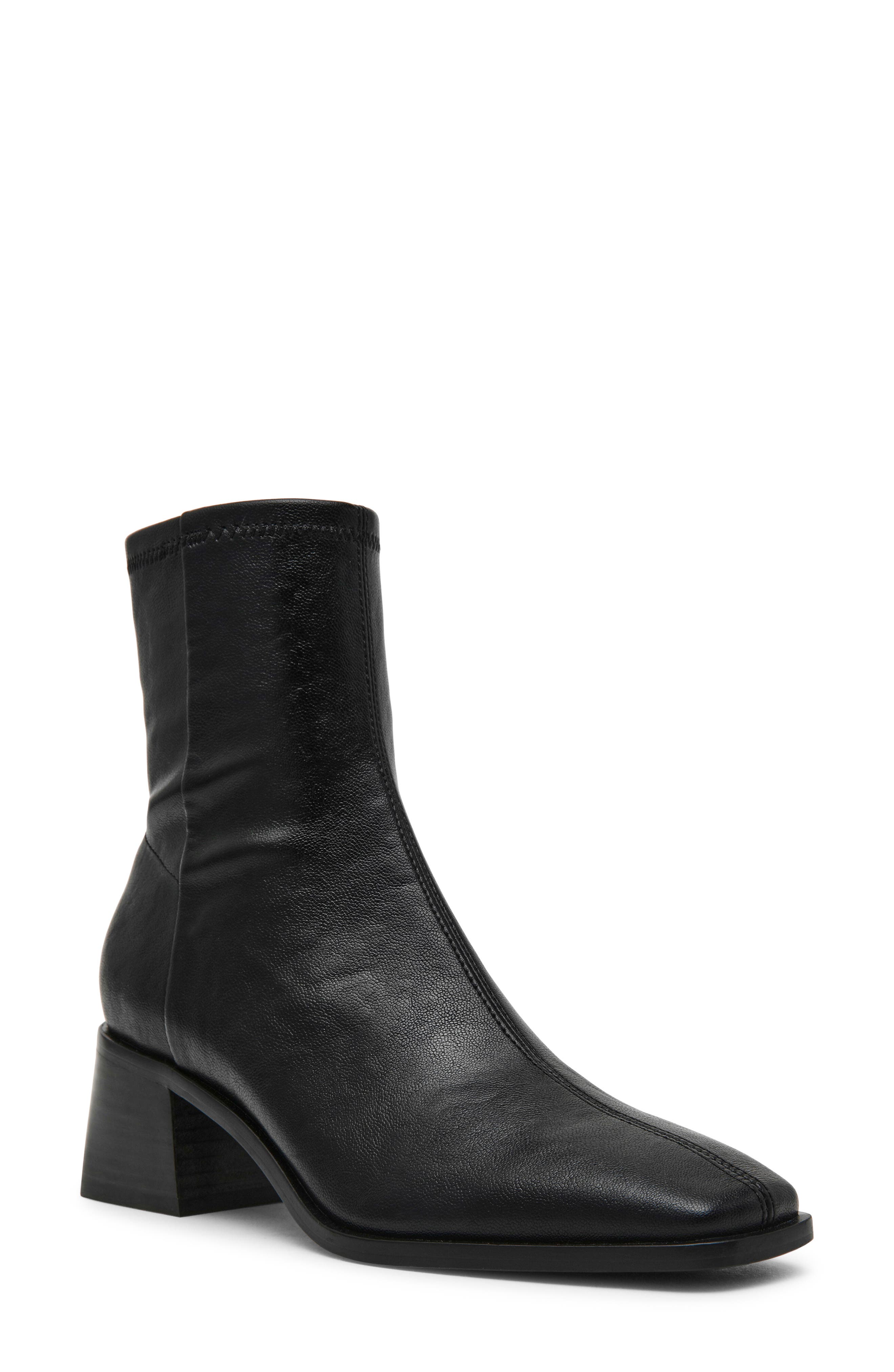 Eralyn Block Heel Bootie, Main, color, BLACK