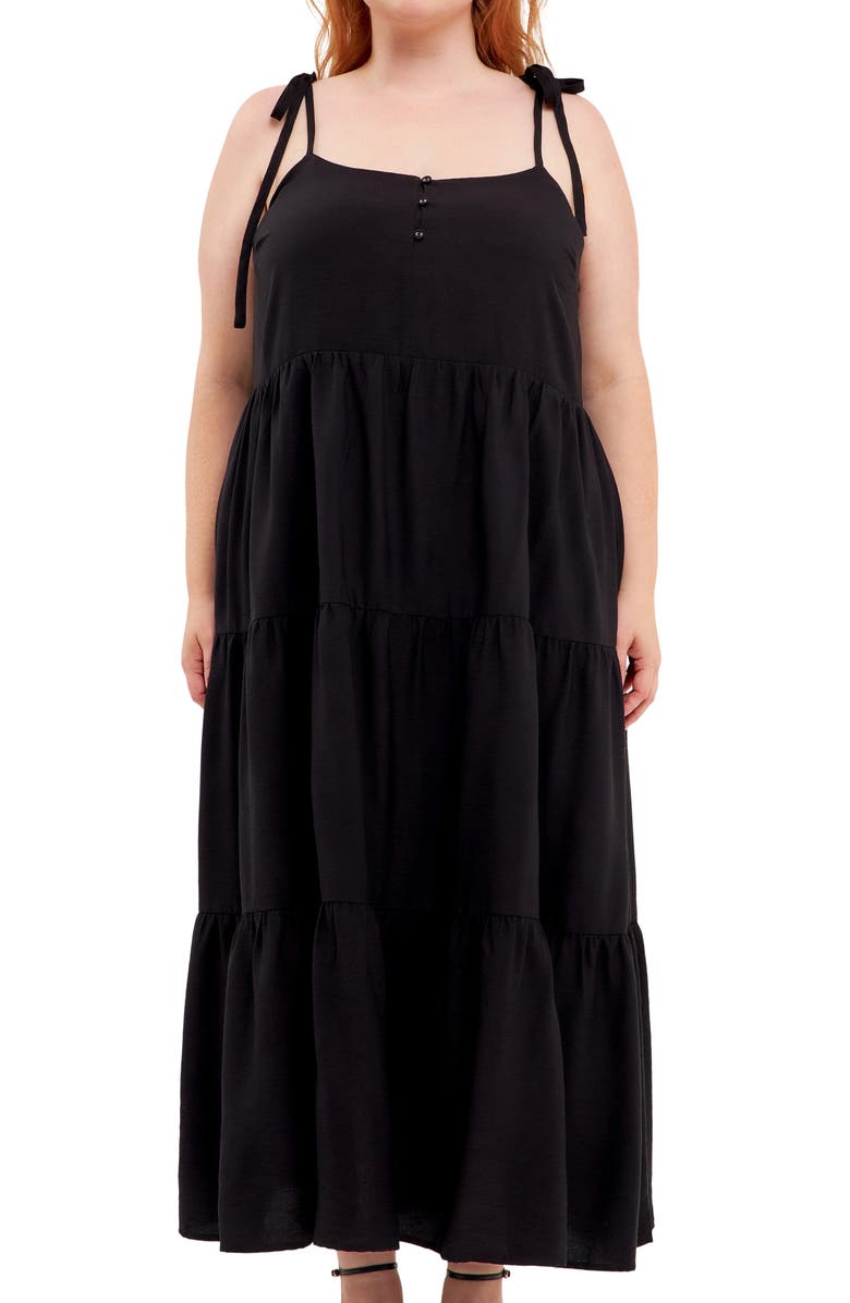 English Factory Tiered Maxi Dress, Alternate, color,
