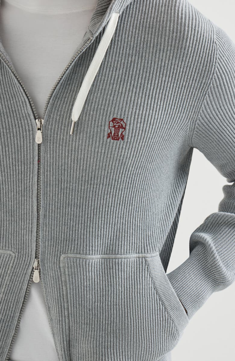 Brunello Cucinelli Knit top, Alternate, color, Grey