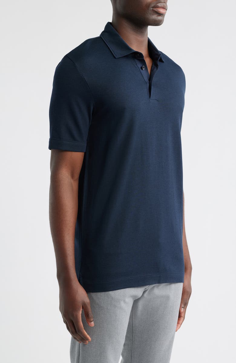 BOSS Press Polo, Alternate, color, Dark Blue