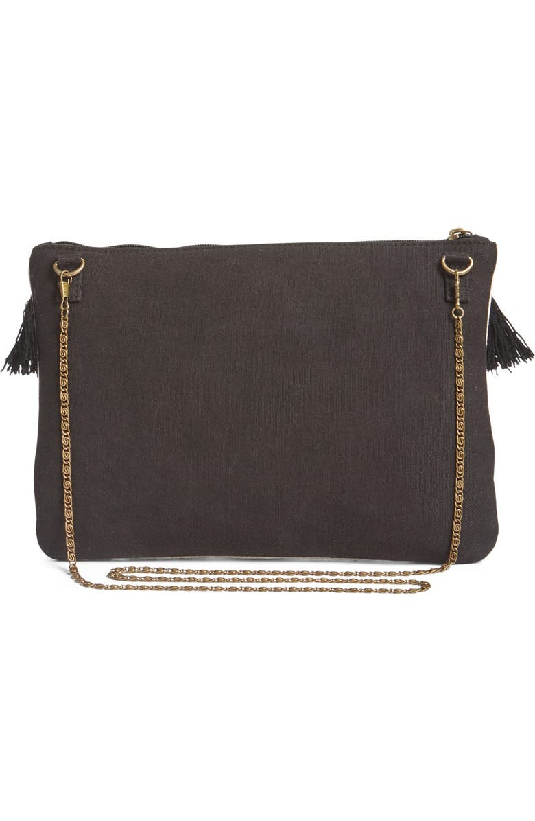 STEVEN by Steve Madden Jsuzzana Fringe Clutch, Main, color,