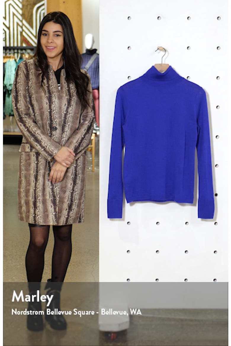 Turtleneck Merino Wool Blend Sweater video