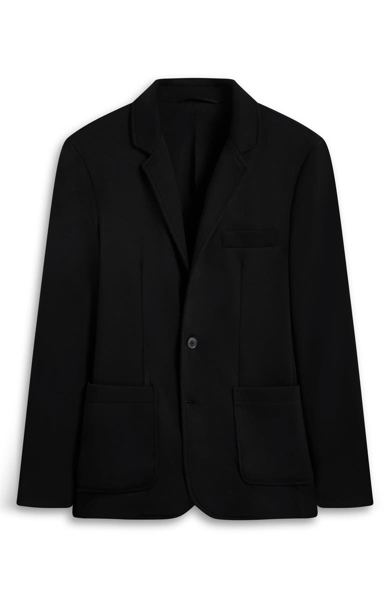 Bugatchi Soft Touch Solid Knit Blazer, Alternate, color, Black