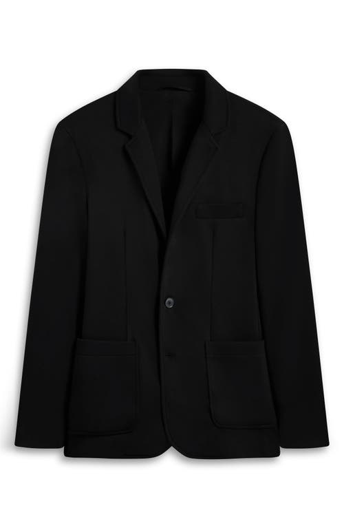 Bugatchi Soft Touch Solid Knit Blazer In Black