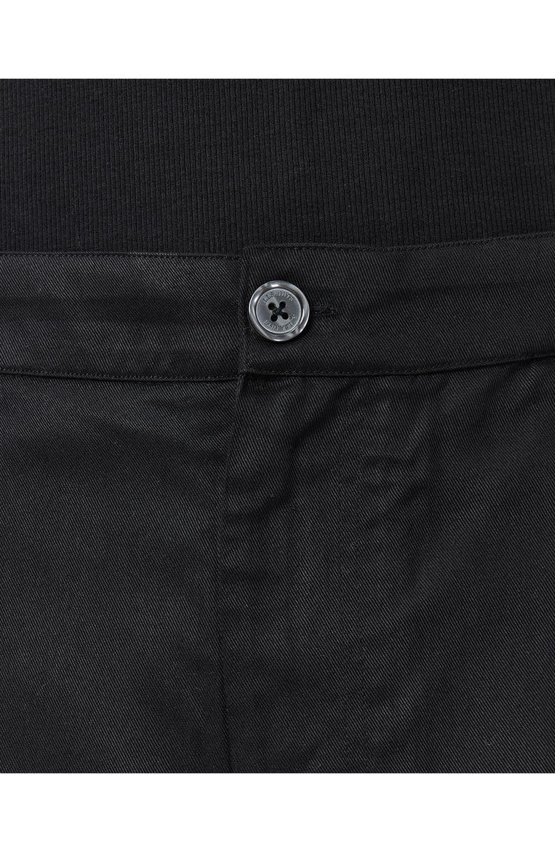 AllSaints Circe Flat Front Shorts, Alternate, color, Jet Black