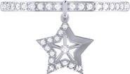 LuvMyJewelry Dreamer Lucky Star Diamond Charm Ring - 0.13ct.
