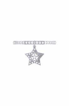 LuvMyJewelry Dreamer Lucky Star Diamond Charm Ring - 0.13ct.