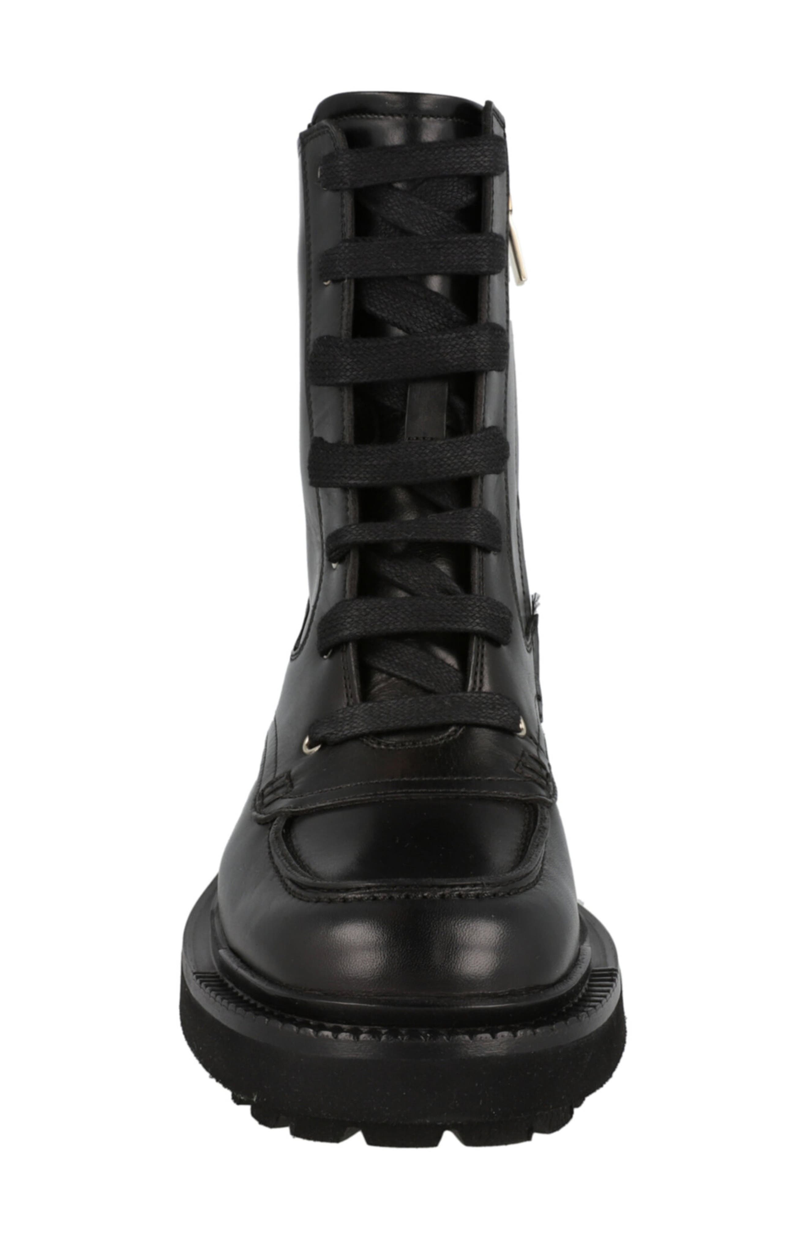 FERRAGAMO Leather Combat Boot, Alternate, color, 