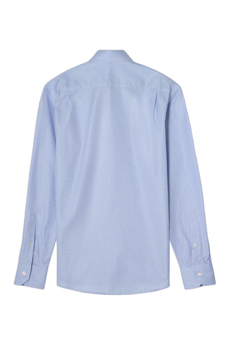 Reynolds Mini Check Shirt in Contemporary Fit, Alternate, color, Blue