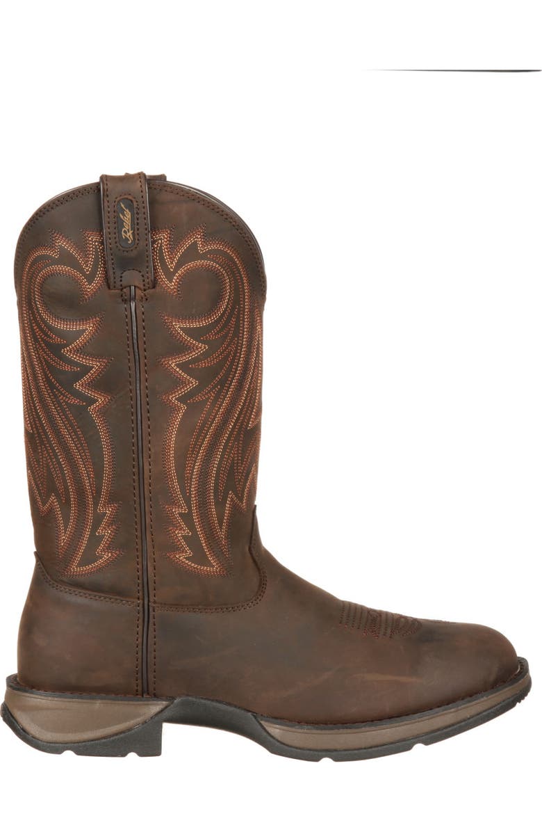 DURANGO Chocolate Pullon Western Boot, Main, color, Chocolate Wyoming