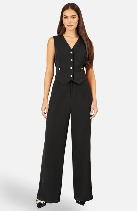 Waistcoat Style Jumpsuit