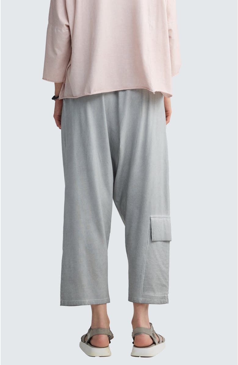 LUUKAA Liore Garment-Dyed V-Shape Pants, Alternate, color, Ash Grey